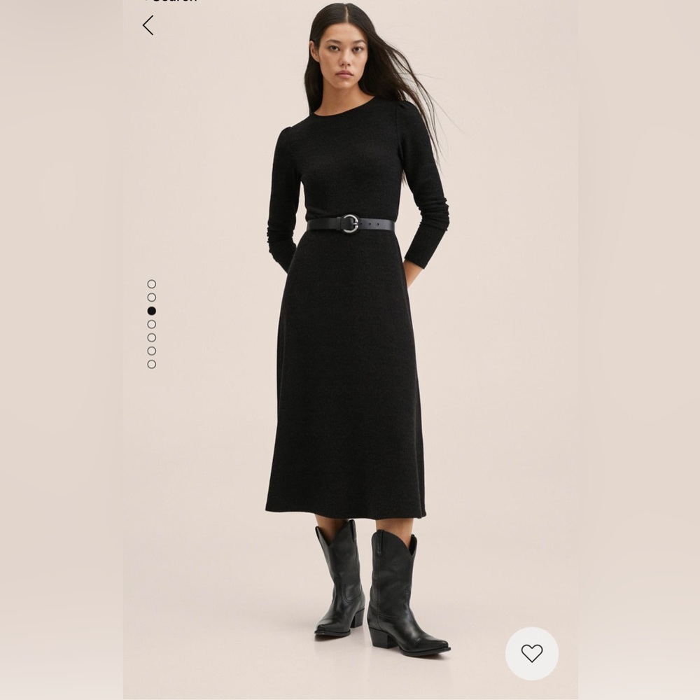 Mango Textured Knitted Dress